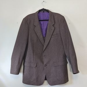 Patagonia Brown Tweed Herringbone Sport Coat Blazer 44L